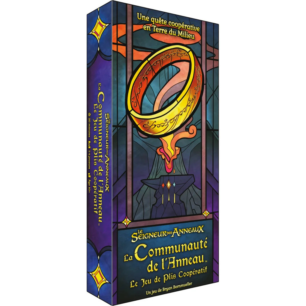 La Communauté de l'Anneau Jeu de Plis Coopératif de société fantastique pour 2 à 4 joueurs