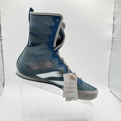ADIDAS Box Hog 4 Metallic Blue Grey Boxing Shoes Ring Boots Mens 8.5 M GZ6117