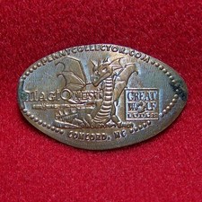 Dragon - Magic Quest, Great Wolf Lodge, Concord NC souvenir elongated penny
