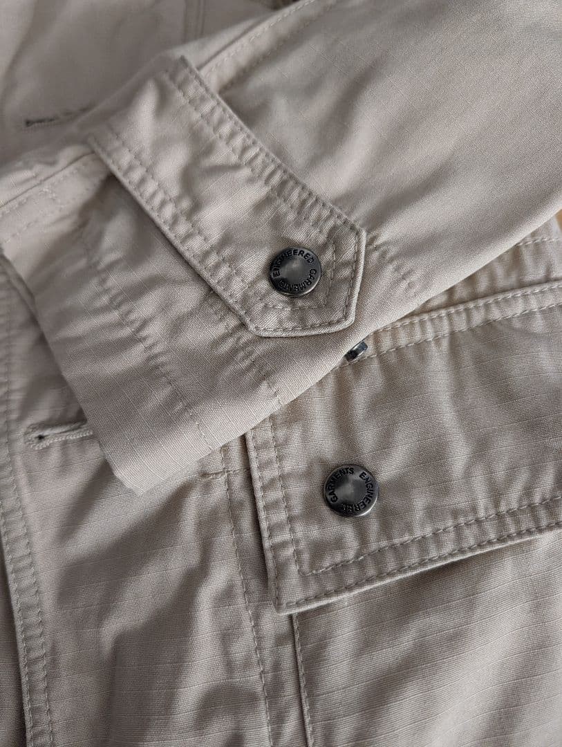 Engineered Garments Beige Work Jacket Size 1 - Ex… - image 6