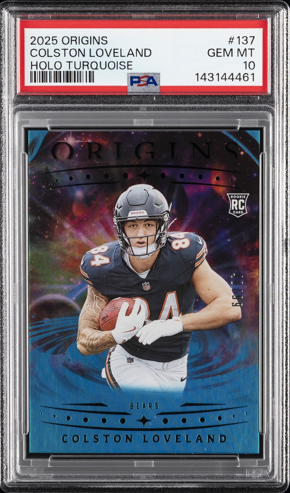 Colston Loveland Panini Origins #137 Holo Turquoise