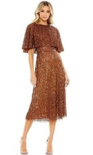 Mac Duggal Dress Copper Sequins Size 18