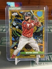 2025 Topps Cosmic Chrome Wilyer Abreu Gold Interstellar Refractor /50