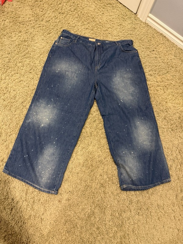 New NWOT Pilcro Anthropologie Denim Jeans Wide Leg Baggy Bootcut Plus Size 20W