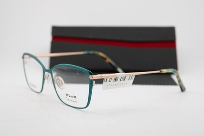 NEW KLIIK DENMARK 788 M116 EMERALD ROSE GOLD BROWN AUTHENTIC EYEGLASSES 49-15