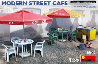 Miniart Models 35610 1/35 Modern Street Cafe