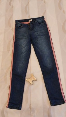 Schöne blaue ''John Baner'' Jeans gefüttert Thermohose Gr.152 Bundweite verstellb.