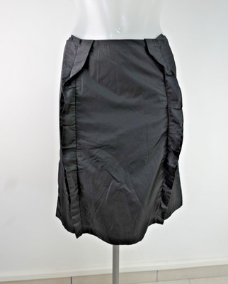 PRADA DAMEN ROCK GR 42 / W28 SKIRT WOMAN VINTAGE VOLANT NYLON ETUI