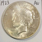 1923 AU Silver Peace Dollar 90% Silver Philadelphia Mint
