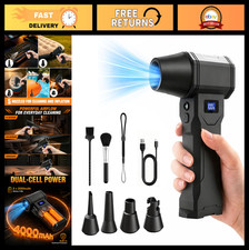 High-Power Cordless Air Duster, 130K RPM, Rec...