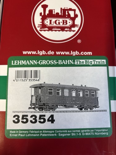 LGB Personenwagen RüKB Spur G 35354 grün/beige/schwarz 125 Jahre RHB | Condition: Gebraucht