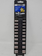 Craftsman 14 Drive 10pc Sae 6pt Deep Socket Set 34434 Usa Vintage Craftsman 14 Drive 10pc Sae 6pt Deep Socket Set 34434 Usa Vintage
