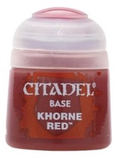 Games Workshop Citadel Paint Base Paint: KHORNE RED 12ML