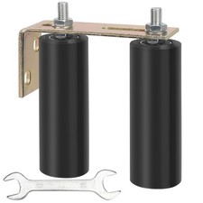 6" Gate Roller Guide with L-Bracket, Universal Adjustable Heavy Duty Sliding ...