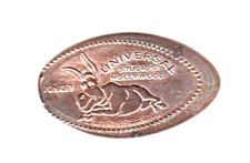 Elongated Penny "Universal Studios Hollywood-Donkey" Universal City CA Zinc