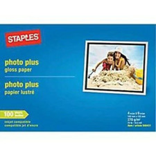 Photo Plus Paper, 4" x 6", Gloss, 100/Pack  Free Shipping