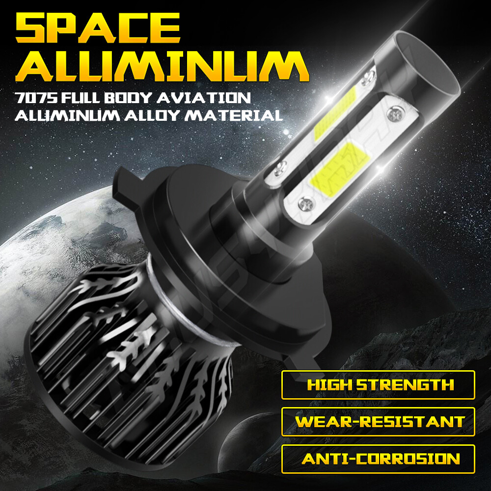 パーツ Nihon Lighting LED Conversion Kit H4 High Power HID LED Headlight H4 Bulbs for Kawasaki Ninja ZX7R 1991