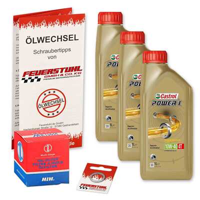 Honda CB 750 Seven Fifty (RC42) 92-03, Castrol 10W40 Öl + MiW Ölfilter, Motoröl