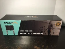 APEXUP 9.9ft Heavy Jump Rope for Fitness Weighted Exercise for 5’10” or Taller