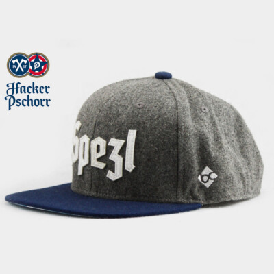 Bavarian Caps Hacker-Pschorr Spezl Snapback Basecap bayrisch Bayern Bier Flanell