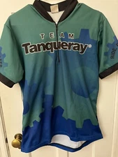 Tanqueray Cycling  Jersey Adult Large Quarter Zip  Aids Ride Polyester