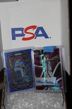 Steve Carlton Auto /10 #SS-SC + Blue #180 2023 Panini Prizm /7 HOF Phillies ⚾