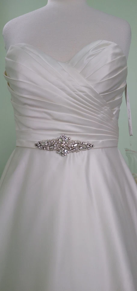 Moonlight Ivory Wedding Dress Sz 10 Convertible Top Style NWOT  - Image 4 of 4