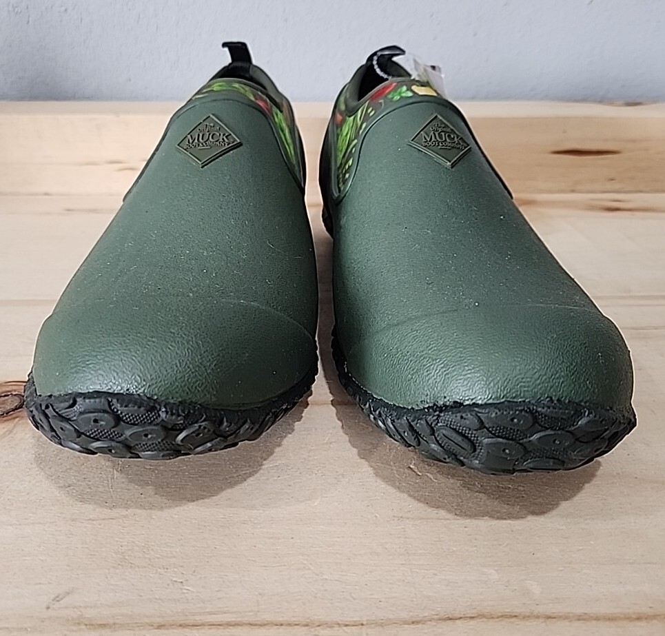 MUCK BOOTS MUCKSTER II LOW Ladies Rubber Garden Shoes Green Size 10 New