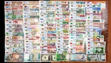 100 Different Countries World Banknotes Foreign Paper Money UNC Flag Collection