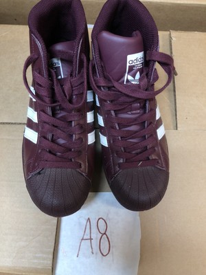 adidas pro model burgundy
