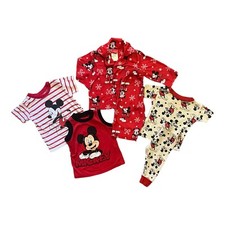 2 mickey mouse pajamas 12 month w/2 shirts 18 month
