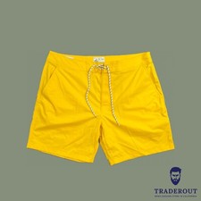 J.Crew JCrew Mens yellow 7" Swim board shorts swimwear size 34