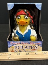 Celebriducks Pirates Of The Quackibbean Captain Quack Mallard Rubber Duck - NIB
