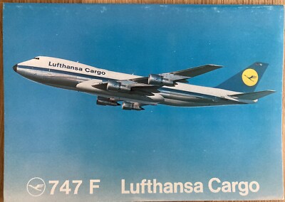 1970s LUFTHANSA AIRLINES B747 CARGO FREIGHTER  BROCHURE