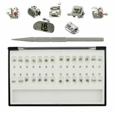 7-7 Orthodontic Self-Ligating Brackets Roth MBT 022 Braces w/Tubes Damon Q Type