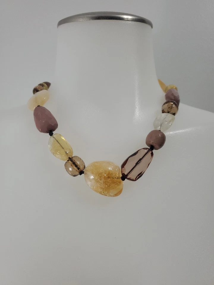 Collar Alexis Bittar citrino y cuentas talladas Foto 4 de 4