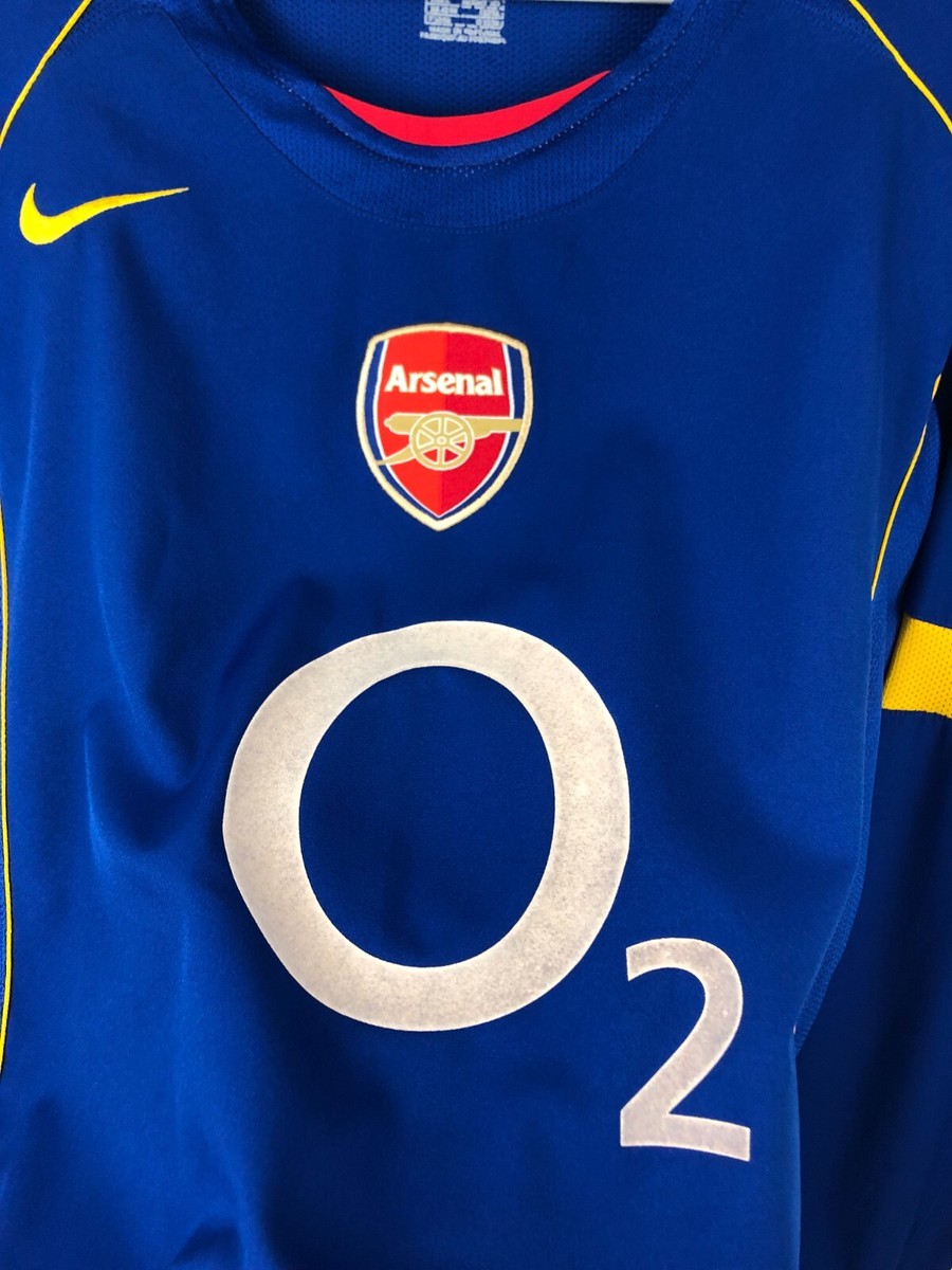 Arsenal Away football shirt 2004 Soccer Nike o2 Jersey Long