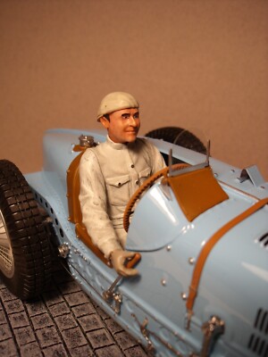 1/18 FIGUR  HUGH CONWAY  VROOM  UNBEMALT  FUR  BUGATTI  TSM  SPARK  MINICHAMPS