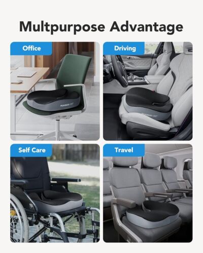 Patented Pressure Relief Seat Cushion for Long Sitting Hours NEW - Picture 3 of 12