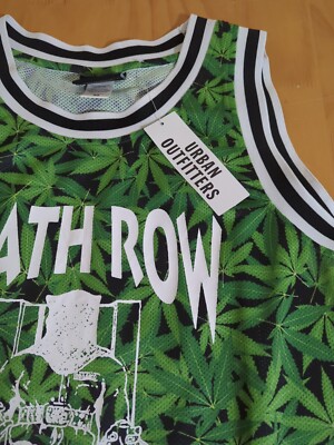 ウェア Weedan Cannabis Arsenal Palody Jersey Death Row Records Mesh Jersey Green Marijuana Cannibis Leaves