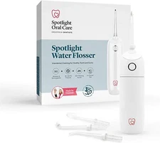 Spotlight Oral Care Water Flosser with 4x Flosser Tips NEW