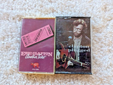 Eric Clapton Cream Cassette Tape Lot 2 Rock Blues Unplugged Another Ticket BMG