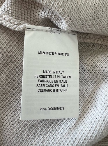 GRAN SASSO Italy Light Beige Knitted Stretch Cotton Polo Shirt RRP: £245.00 - Picture 7 of 9