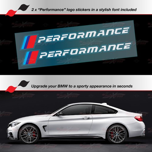 Fits BMW F32 F33 4 Series Sport Side Skirt Stickers GLOSS Vinyl Decals Stripes - Picture 4 of 10