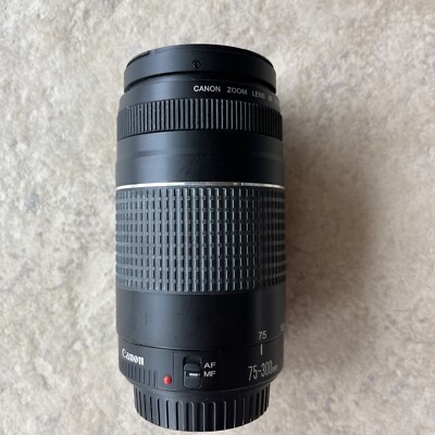 Canon Ultrasonic Zoom Lens EF 75-300mm 1:4-5.6 III 58mm 1.5m/4.9ft