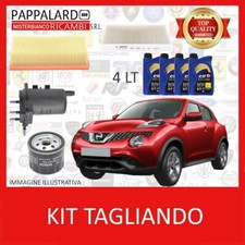 KIT TAGLIANDO NISSAN JUKE (FI5) 1.5 DCI 110CV 81KW DAL 2010 + 4 LITRI ELF 5W30