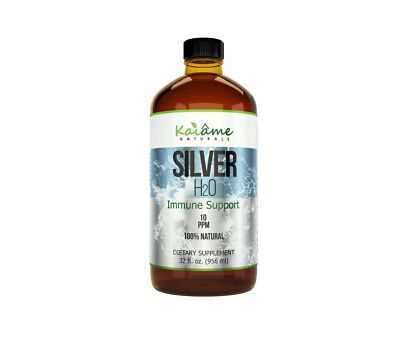 Kaiame Naturals Colloidal Silver, Ionic Silver Solution, 10 PPM, Large 32 oz ...