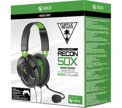 CUFFIE TURTLE BEACH RECON 50X CUFFIA WIRED GIOCO XBOX ONE PS4 STEREO  MICROFONO | eBay