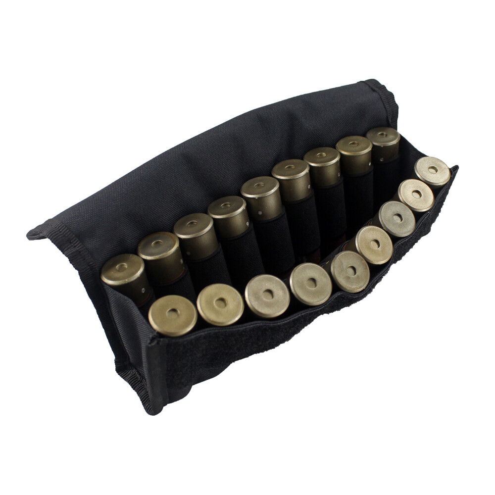 MOLLE 18-Round Tactical Shotgun Shell Holder – 12/20GA Nylon Ammo Pouch
