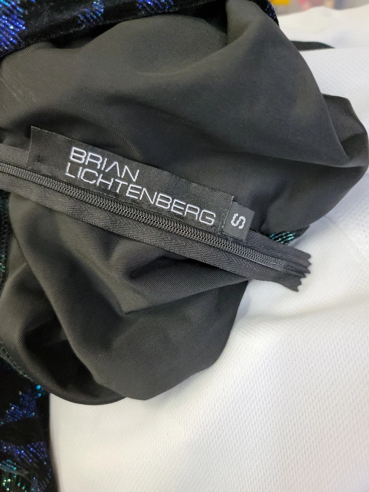 Vestido para mujer Brian Lichtenberg brillante brillo informal/de fiesta talla S #Z Foto 3 de 4